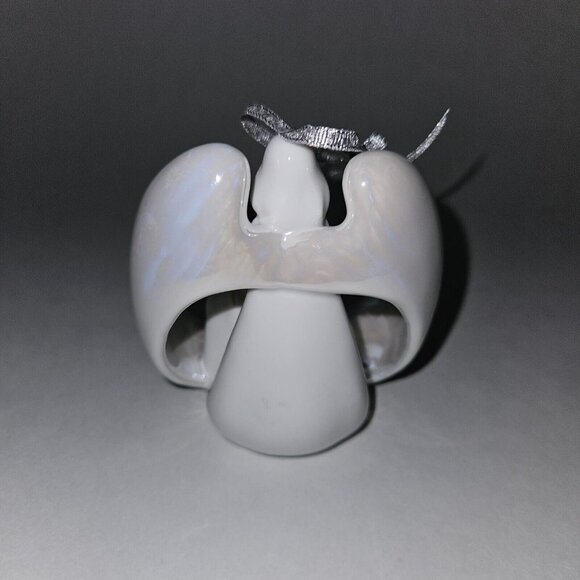 Appletree Design Angel & Holy Family Ornament Porcelain Gold Nativity Jesus Mary - Picture 4 of 9